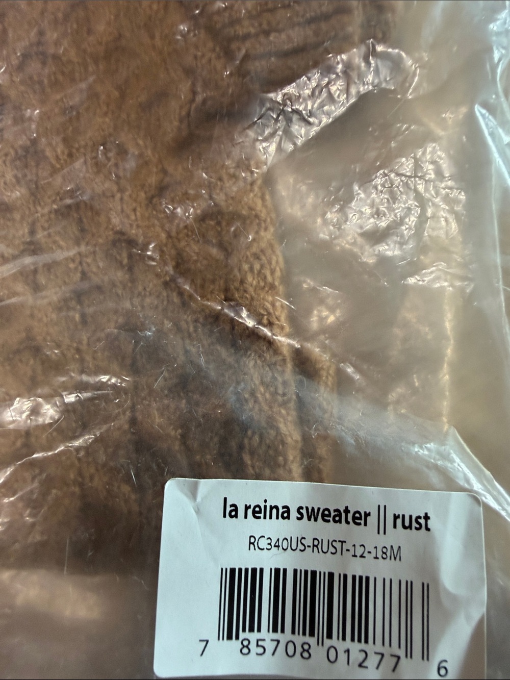 Rylee + Cru Kids Rust Ruffle Sweater soft!!!!! - Picture 4 of 4